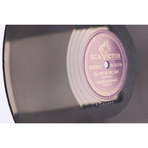 Will Glahé,  Henri Rene You Can't Be True /Turnpike Polka 1948 10" 78 rpm Record - Picture 10 of 16